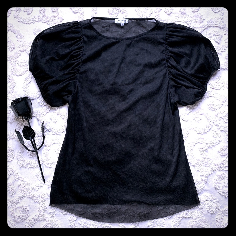 Gothic Princess Black Mesh top small
